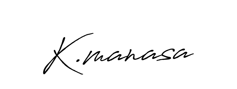 Use a signature maker to create a handwritten signature online. With this signature software, you can design (Antro_Vectra_Bolder) your own signature for name K.manasa. K.manasa signature style 7 images and pictures png