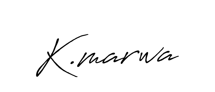 How to make K.marwa signature? Antro_Vectra_Bolder is a professional autograph style. Create handwritten signature for K.marwa name. K.marwa signature style 7 images and pictures png