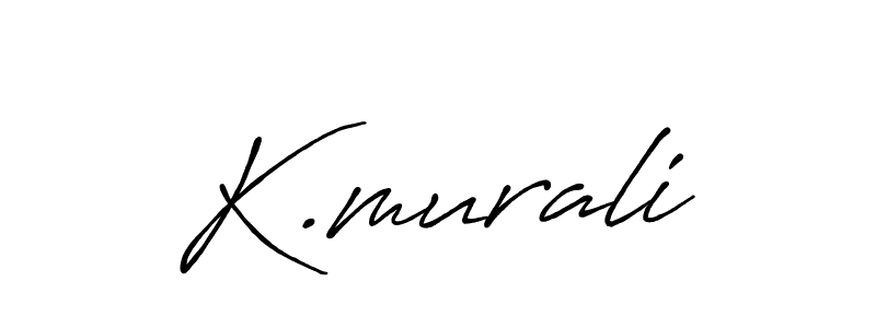 Similarly Antro_Vectra_Bolder is the best handwritten signature design. Signature creator online .You can use it as an online autograph creator for name K.murali. K.murali signature style 7 images and pictures png