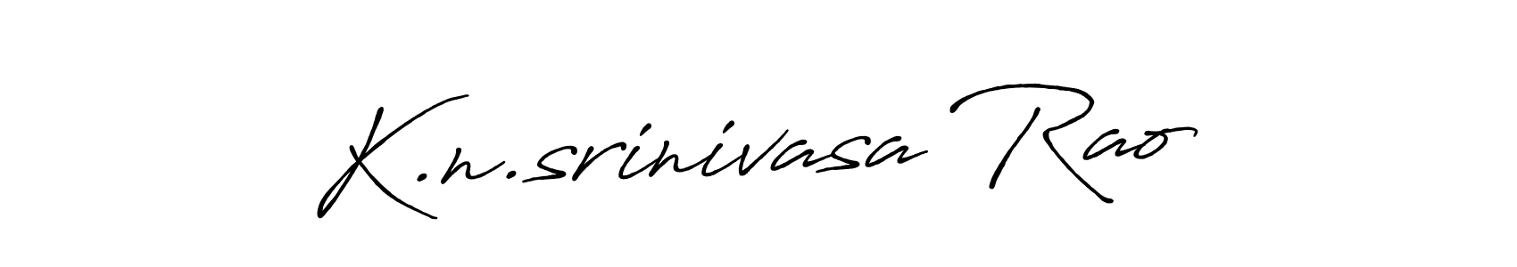 Create a beautiful signature design for name K.n.srinivasa Rao. With this signature (Antro_Vectra_Bolder) fonts, you can make a handwritten signature for free. K.n.srinivasa Rao signature style 7 images and pictures png