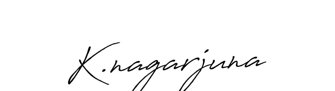 Also we have K.nagarjuna name is the best signature style. Create professional handwritten signature collection using Antro_Vectra_Bolder autograph style. K.nagarjuna signature style 7 images and pictures png