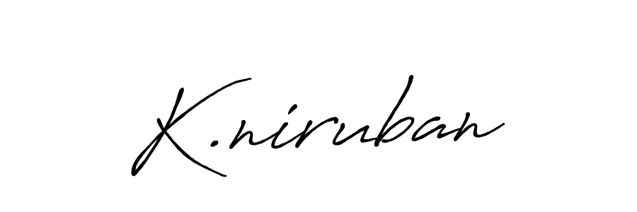 How to make K.niruban name signature. Use Antro_Vectra_Bolder style for creating short signs online. This is the latest handwritten sign. K.niruban signature style 7 images and pictures png