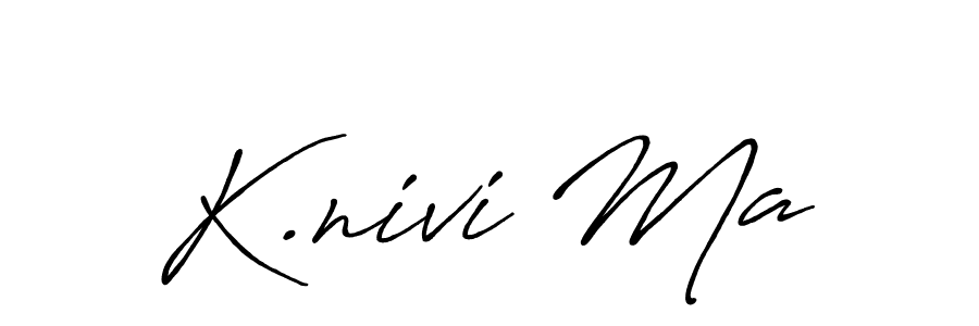 How to make K.nivi Ma signature? Antro_Vectra_Bolder is a professional autograph style. Create handwritten signature for K.nivi Ma name. K.nivi Ma signature style 7 images and pictures png