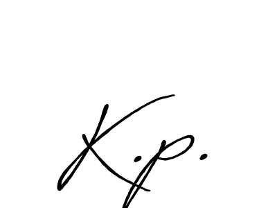 Also we have K.p. name is the best signature style. Create professional handwritten signature collection using Antro_Vectra_Bolder autograph style. K.p. signature style 7 images and pictures png