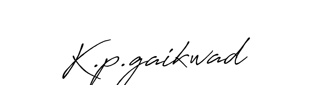 Design your own signature with our free online signature maker. With this signature software, you can create a handwritten (Antro_Vectra_Bolder) signature for name K.p.gaikwad. K.p.gaikwad signature style 7 images and pictures png