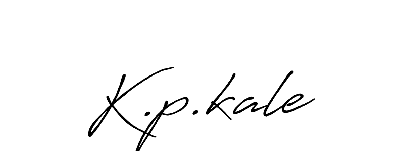 Create a beautiful signature design for name K.p.kale. With this signature (Antro_Vectra_Bolder) fonts, you can make a handwritten signature for free. K.p.kale signature style 7 images and pictures png