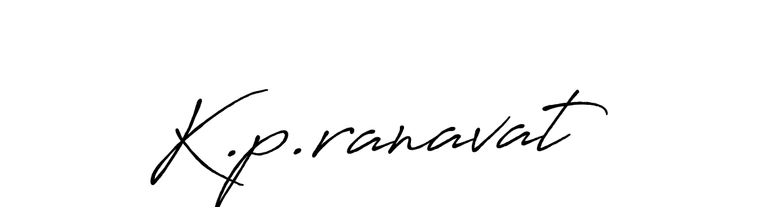 Make a beautiful signature design for name K.p.ranavat. With this signature (Antro_Vectra_Bolder) style, you can create a handwritten signature for free. K.p.ranavat signature style 7 images and pictures png