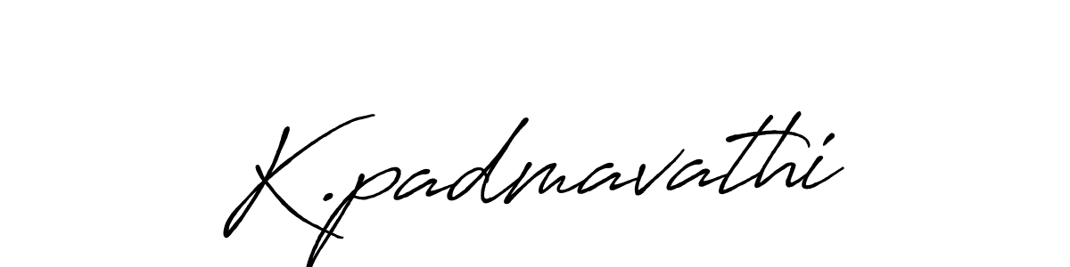 Use a signature maker to create a handwritten signature online. With this signature software, you can design (Antro_Vectra_Bolder) your own signature for name K.padmavathi. K.padmavathi signature style 7 images and pictures png