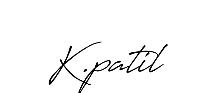 Use a signature maker to create a handwritten signature online. With this signature software, you can design (Antro_Vectra_Bolder) your own signature for name K.patil. K.patil signature style 7 images and pictures png