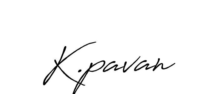 Design your own signature with our free online signature maker. With this signature software, you can create a handwritten (Antro_Vectra_Bolder) signature for name K.pavan. K.pavan signature style 7 images and pictures png