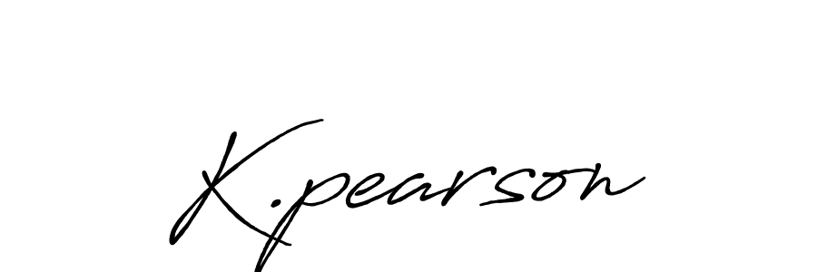 How to make K.pearson signature? Antro_Vectra_Bolder is a professional autograph style. Create handwritten signature for K.pearson name. K.pearson signature style 7 images and pictures png