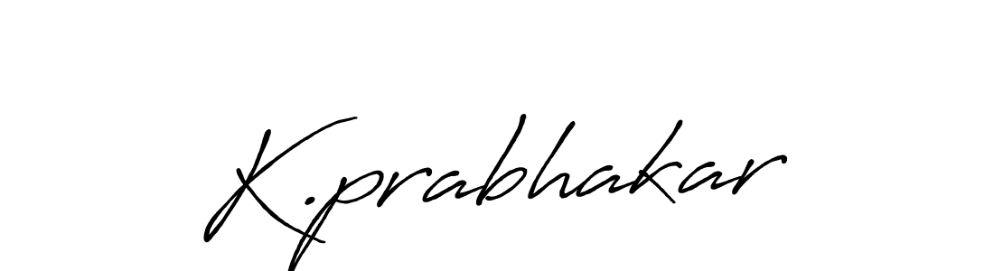 How to make K.prabhakar signature? Antro_Vectra_Bolder is a professional autograph style. Create handwritten signature for K.prabhakar name. K.prabhakar signature style 7 images and pictures png