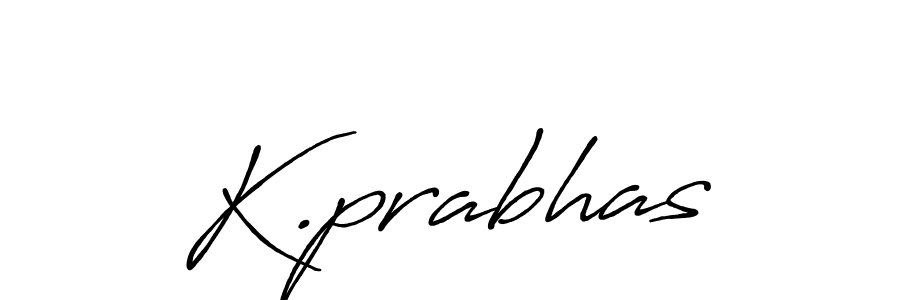 Create a beautiful signature design for name K.prabhas. With this signature (Antro_Vectra_Bolder) fonts, you can make a handwritten signature for free. K.prabhas signature style 7 images and pictures png