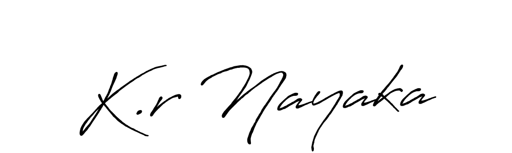 The best way (Antro_Vectra_Bolder) to make a short signature is to pick only two or three words in your name. The name K.r Nayaka include a total of six letters. For converting this name. K.r Nayaka signature style 7 images and pictures png