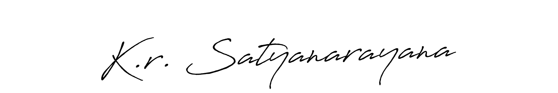 Also we have K.r. Satyanarayana name is the best signature style. Create professional handwritten signature collection using Antro_Vectra_Bolder autograph style. K.r. Satyanarayana signature style 7 images and pictures png