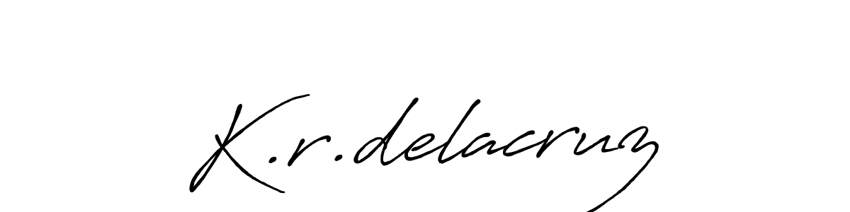 This is the best signature style for the K.r.delacruz name. Also you like these signature font (Antro_Vectra_Bolder). Mix name signature. K.r.delacruz signature style 7 images and pictures png