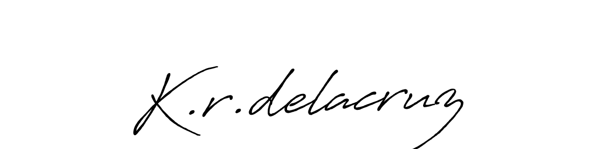 if you are searching for the best signature style for your name K.r.delacruz. so please give up your signature search. here we have designed multiple signature styles  using Antro_Vectra_Bolder. K.r.delacruz signature style 7 images and pictures png