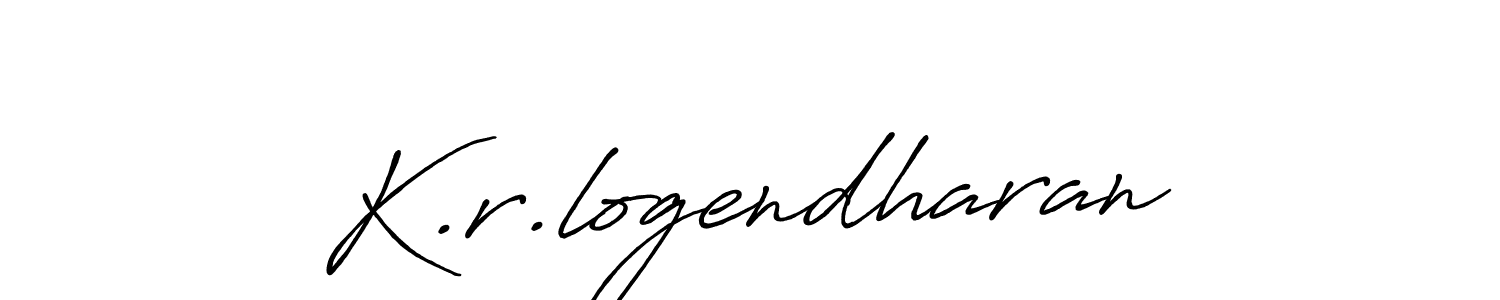 This is the best signature style for the K.r.logendharan name. Also you like these signature font (Antro_Vectra_Bolder). Mix name signature. K.r.logendharan signature style 7 images and pictures png