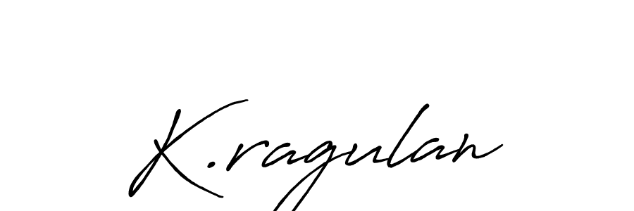 Antro_Vectra_Bolder is a professional signature style that is perfect for those who want to add a touch of class to their signature. It is also a great choice for those who want to make their signature more unique. Get K.ragulan name to fancy signature for free. K.ragulan signature style 7 images and pictures png