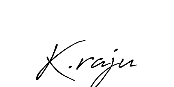 Design your own signature with our free online signature maker. With this signature software, you can create a handwritten (Antro_Vectra_Bolder) signature for name K.raju. K.raju signature style 7 images and pictures png