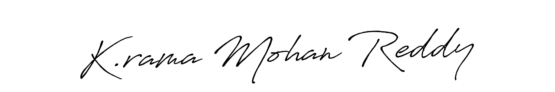 Make a short K.rama Mohan Reddy signature style. Manage your documents anywhere anytime using Antro_Vectra_Bolder. Create and add eSignatures, submit forms, share and send files easily. K.rama Mohan Reddy signature style 7 images and pictures png