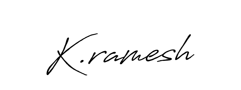 if you are searching for the best signature style for your name K.ramesh. so please give up your signature search. here we have designed multiple signature styles  using Antro_Vectra_Bolder. K.ramesh signature style 7 images and pictures png