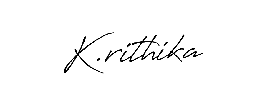 Antro_Vectra_Bolder is a professional signature style that is perfect for those who want to add a touch of class to their signature. It is also a great choice for those who want to make their signature more unique. Get K.rithika name to fancy signature for free. K.rithika signature style 7 images and pictures png