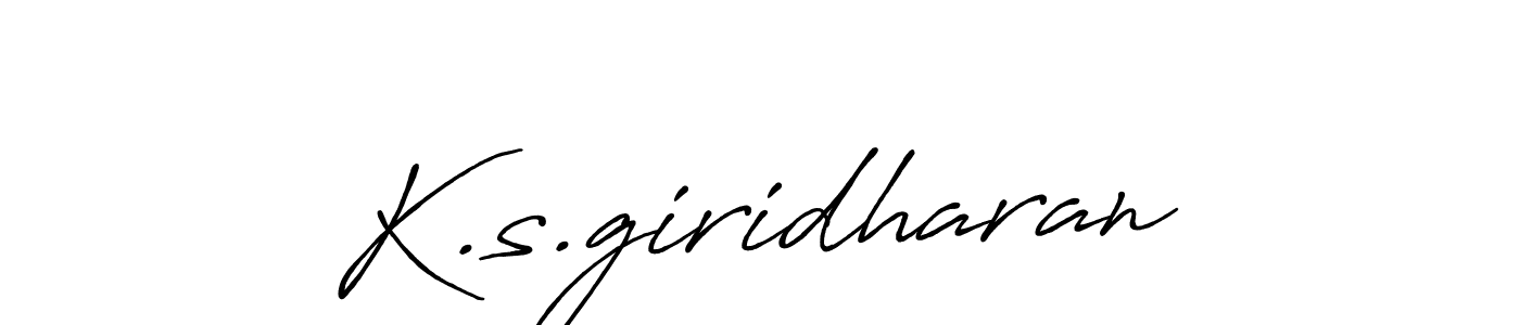 Make a beautiful signature design for name K.s.giridharan. Use this online signature maker to create a handwritten signature for free. K.s.giridharan signature style 7 images and pictures png