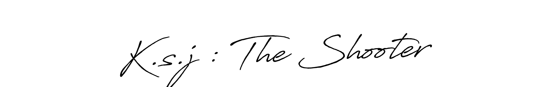 This is the best signature style for the K.s.j : The Shooter name. Also you like these signature font (Antro_Vectra_Bolder). Mix name signature. K.s.j : The Shooter signature style 7 images and pictures png