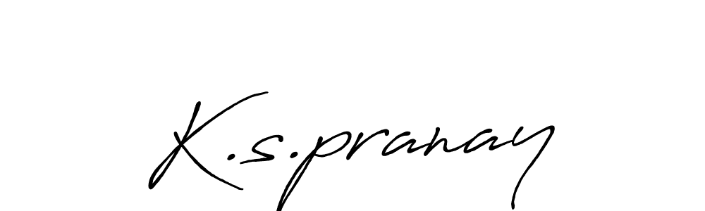 The best way (Antro_Vectra_Bolder) to make a short signature is to pick only two or three words in your name. The name K.s.pranay include a total of six letters. For converting this name. K.s.pranay signature style 7 images and pictures png