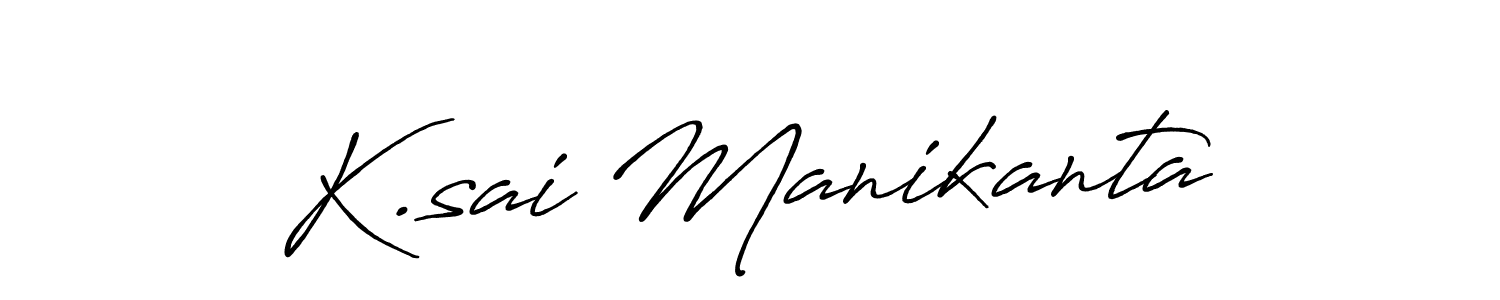 Antro_Vectra_Bolder is a professional signature style that is perfect for those who want to add a touch of class to their signature. It is also a great choice for those who want to make their signature more unique. Get K.sai Manikanta name to fancy signature for free. K.sai Manikanta signature style 7 images and pictures png