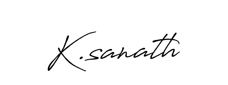 Also we have K.sanath name is the best signature style. Create professional handwritten signature collection using Antro_Vectra_Bolder autograph style. K.sanath signature style 7 images and pictures png