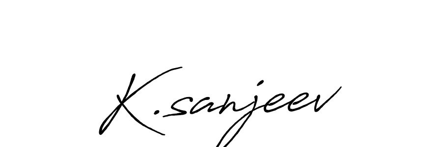 Make a beautiful signature design for name K.sanjeev. With this signature (Antro_Vectra_Bolder) style, you can create a handwritten signature for free. K.sanjeev signature style 7 images and pictures png