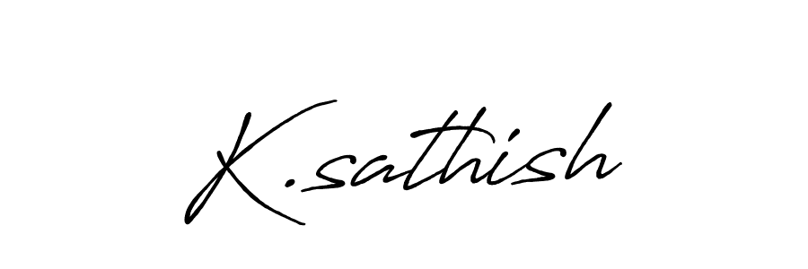 It looks lik you need a new signature style for name K.sathish. Design unique handwritten (Antro_Vectra_Bolder) signature with our free signature maker in just a few clicks. K.sathish signature style 7 images and pictures png