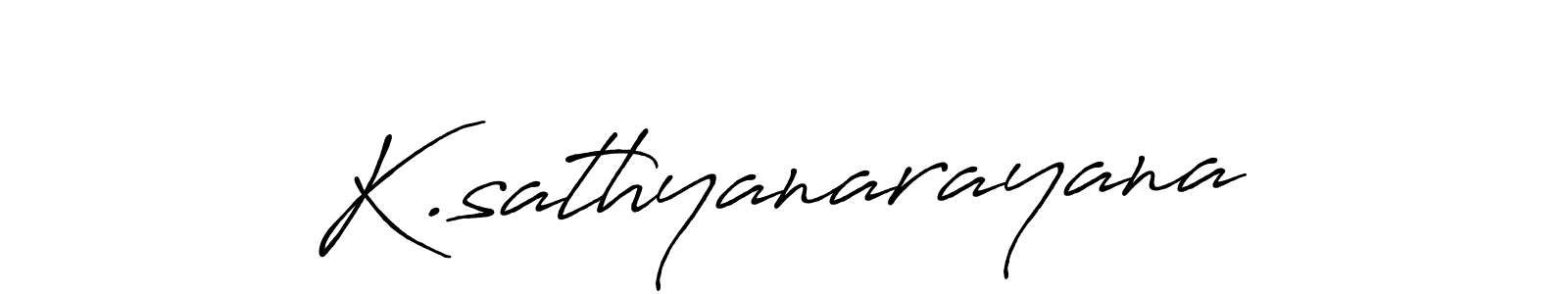 You should practise on your own different ways (Antro_Vectra_Bolder) to write your name (K.sathyanarayana) in signature. don't let someone else do it for you. K.sathyanarayana signature style 7 images and pictures png