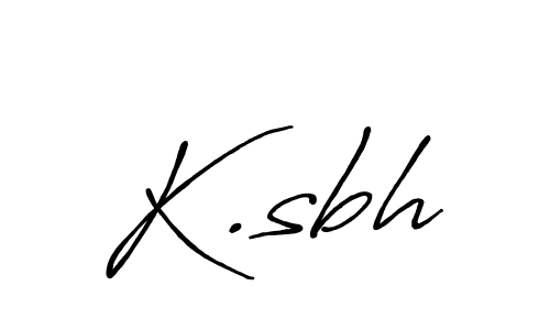 The best way (Antro_Vectra_Bolder) to make a short signature is to pick only two or three words in your name. The name K.sbh include a total of six letters. For converting this name. K.sbh signature style 7 images and pictures png