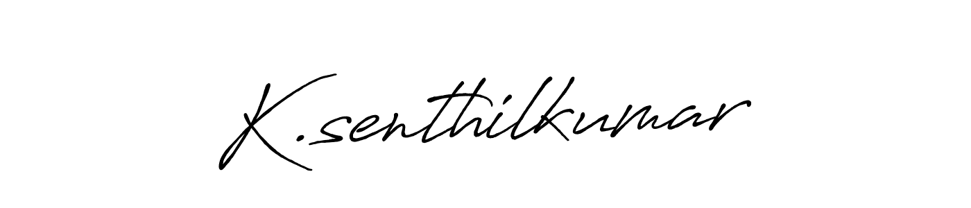 Make a beautiful signature design for name K.senthilkumar. With this signature (Antro_Vectra_Bolder) style, you can create a handwritten signature for free. K.senthilkumar signature style 7 images and pictures png