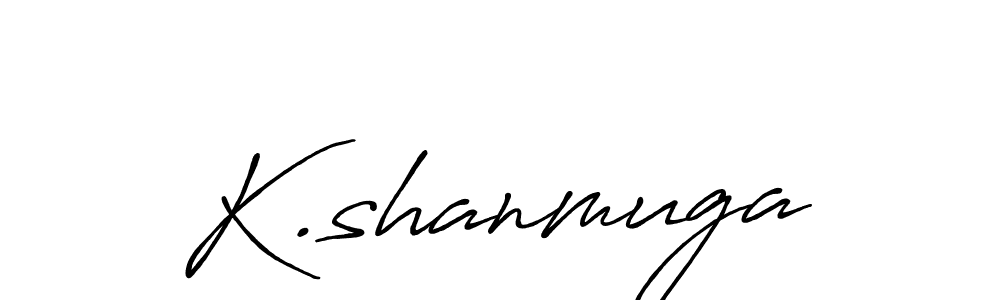 Also we have K.shanmuga name is the best signature style. Create professional handwritten signature collection using Antro_Vectra_Bolder autograph style. K.shanmuga signature style 7 images and pictures png