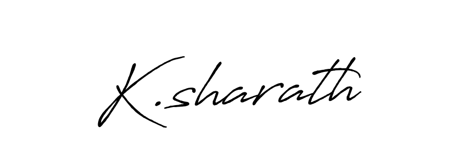 How to make K.sharath signature? Antro_Vectra_Bolder is a professional autograph style. Create handwritten signature for K.sharath name. K.sharath signature style 7 images and pictures png