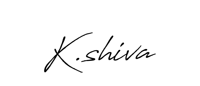 Also we have K.shiva name is the best signature style. Create professional handwritten signature collection using Antro_Vectra_Bolder autograph style. K.shiva signature style 7 images and pictures png