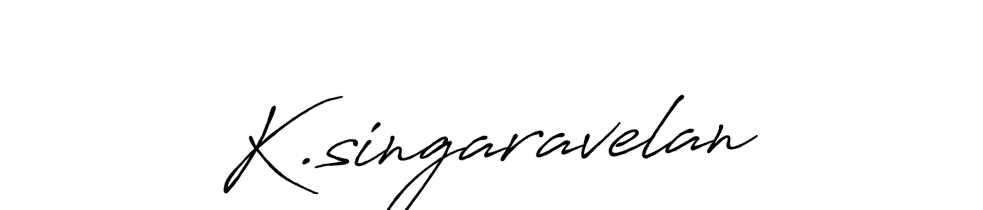 Design your own signature with our free online signature maker. With this signature software, you can create a handwritten (Antro_Vectra_Bolder) signature for name K.singaravelan. K.singaravelan signature style 7 images and pictures png