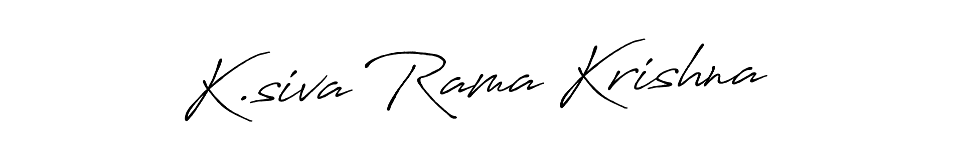 It looks lik you need a new signature style for name K.siva Rama Krishna. Design unique handwritten (Antro_Vectra_Bolder) signature with our free signature maker in just a few clicks. K.siva Rama Krishna signature style 7 images and pictures png