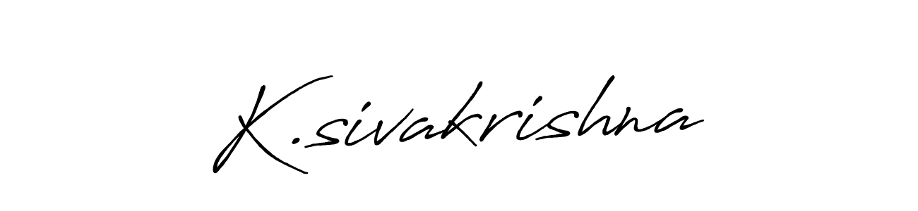 This is the best signature style for the K.sivakrishna name. Also you like these signature font (Antro_Vectra_Bolder). Mix name signature. K.sivakrishna signature style 7 images and pictures png