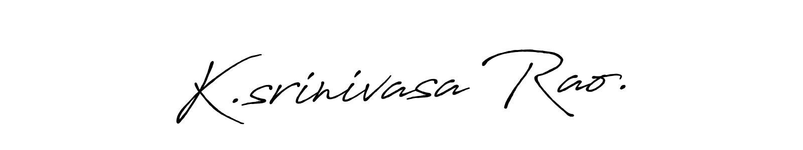 Use a signature maker to create a handwritten signature online. With this signature software, you can design (Antro_Vectra_Bolder) your own signature for name K.srinivasa Rao.. K.srinivasa Rao. signature style 7 images and pictures png