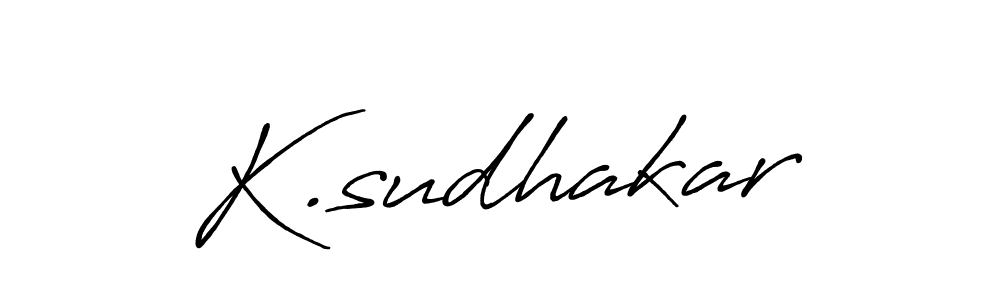 K.sudhakar stylish signature style. Best Handwritten Sign (Antro_Vectra_Bolder) for my name. Handwritten Signature Collection Ideas for my name K.sudhakar. K.sudhakar signature style 7 images and pictures png