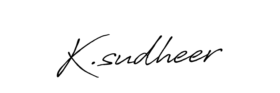 Use a signature maker to create a handwritten signature online. With this signature software, you can design (Antro_Vectra_Bolder) your own signature for name K.sudheer. K.sudheer signature style 7 images and pictures png