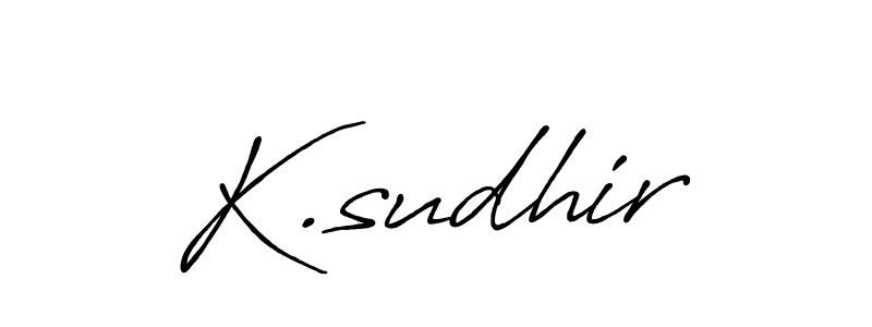 Also we have K.sudhir name is the best signature style. Create professional handwritten signature collection using Antro_Vectra_Bolder autograph style. K.sudhir signature style 7 images and pictures png