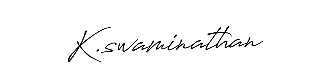 Also we have K.swaminathan name is the best signature style. Create professional handwritten signature collection using Antro_Vectra_Bolder autograph style. K.swaminathan signature style 7 images and pictures png