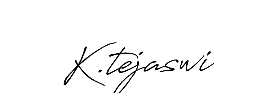 Also we have K.tejaswi name is the best signature style. Create professional handwritten signature collection using Antro_Vectra_Bolder autograph style. K.tejaswi signature style 7 images and pictures png