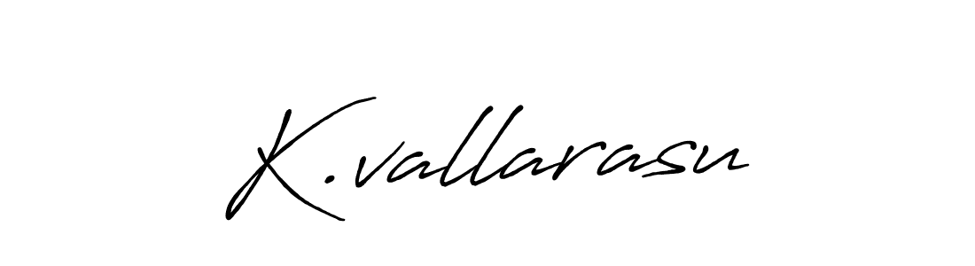 Design your own signature with our free online signature maker. With this signature software, you can create a handwritten (Antro_Vectra_Bolder) signature for name K.vallarasu. K.vallarasu signature style 7 images and pictures png